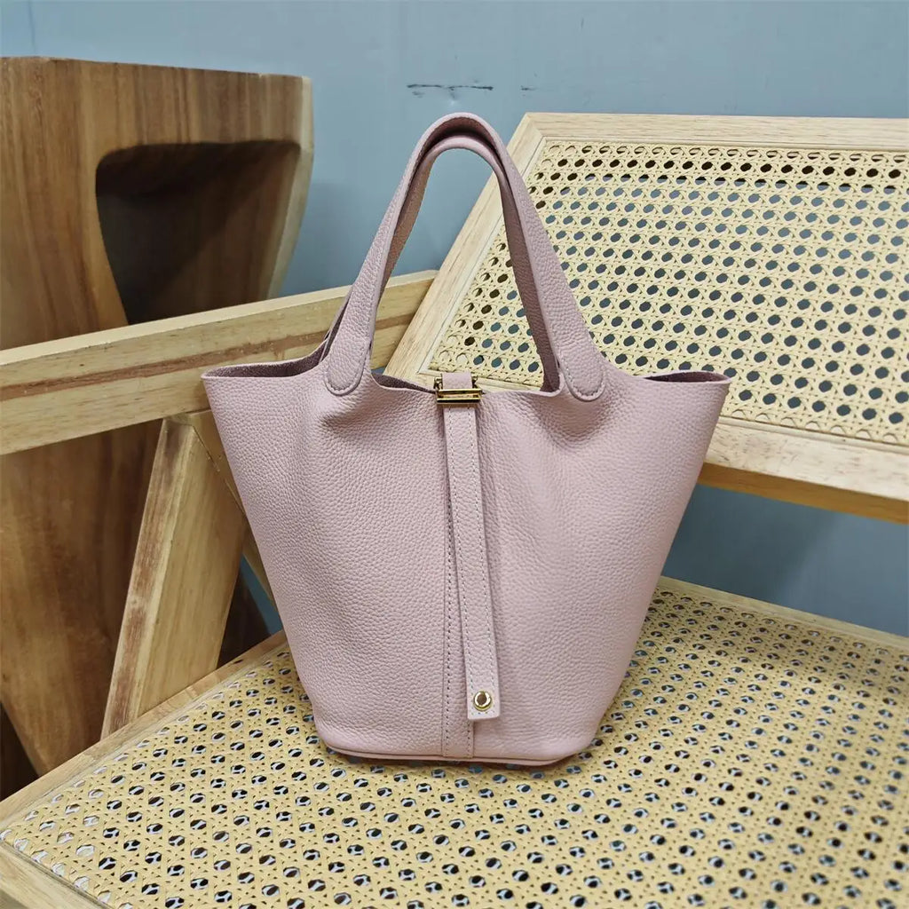 Bolsa Feminina em Couro Bovino Premium – Estilo Europeu, Design Casual com Alça Macia
