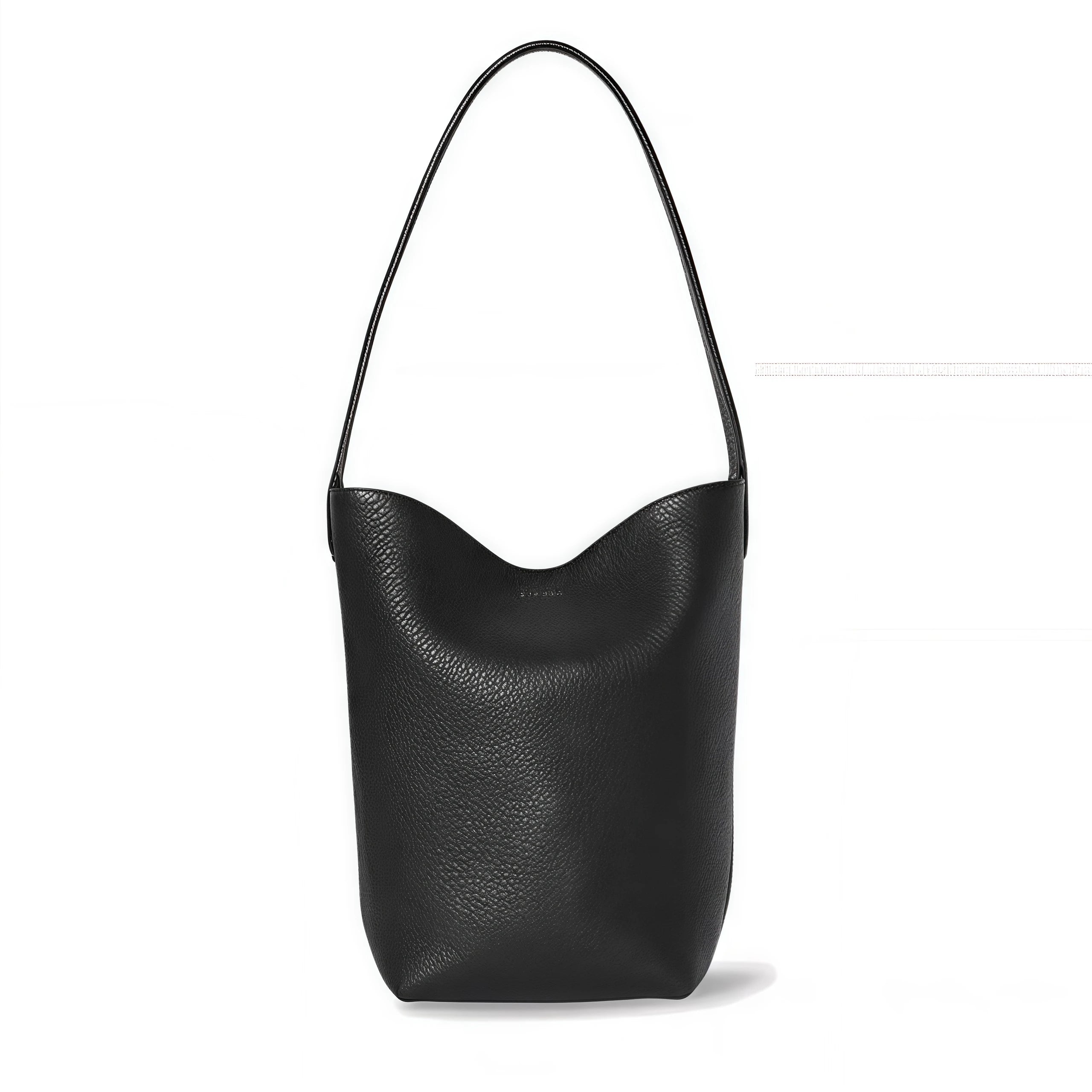 Bolsa Feminina Bucket em Couro – Bolsa Tote Estruturada Macia com Alça de Mão e Ombro, Estilo Minimalista de Luxo (Caramelo)