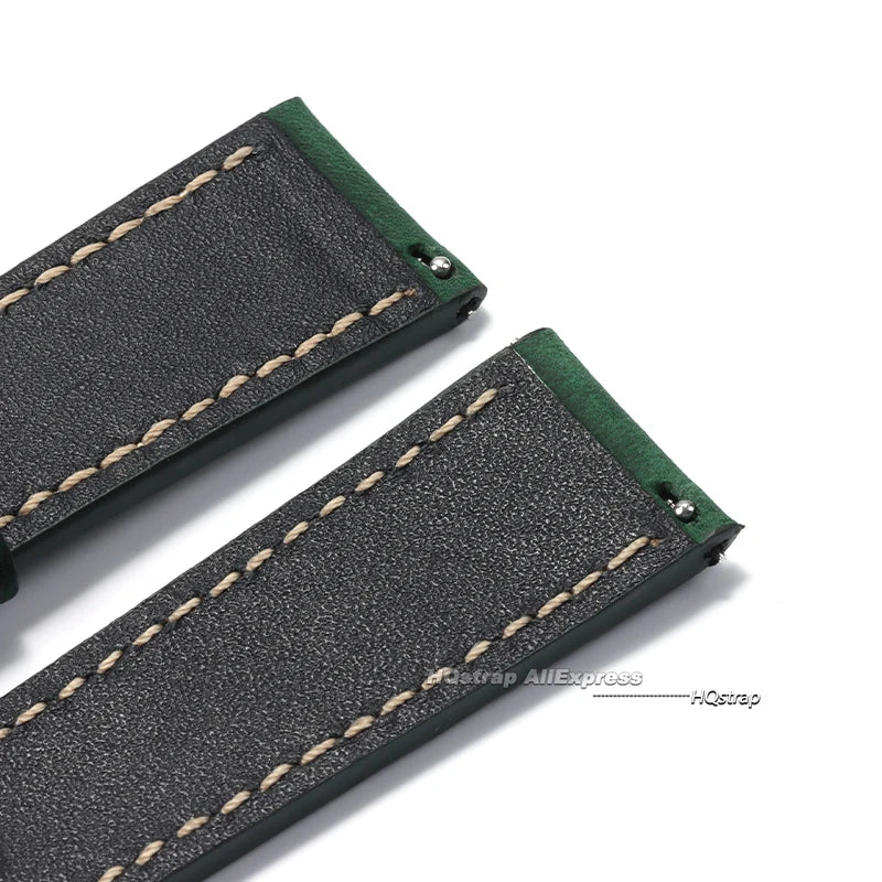 Pulseira para Relógio em Couro Impermeável com Liberação Rápida – 20mm e 22mm Pulseira Universal para Homens e Mulheres