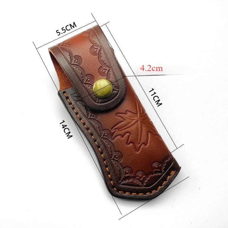 Estojo de Couro para Canivete Dobrável – Proteção e Estilo para Uso Outdoor