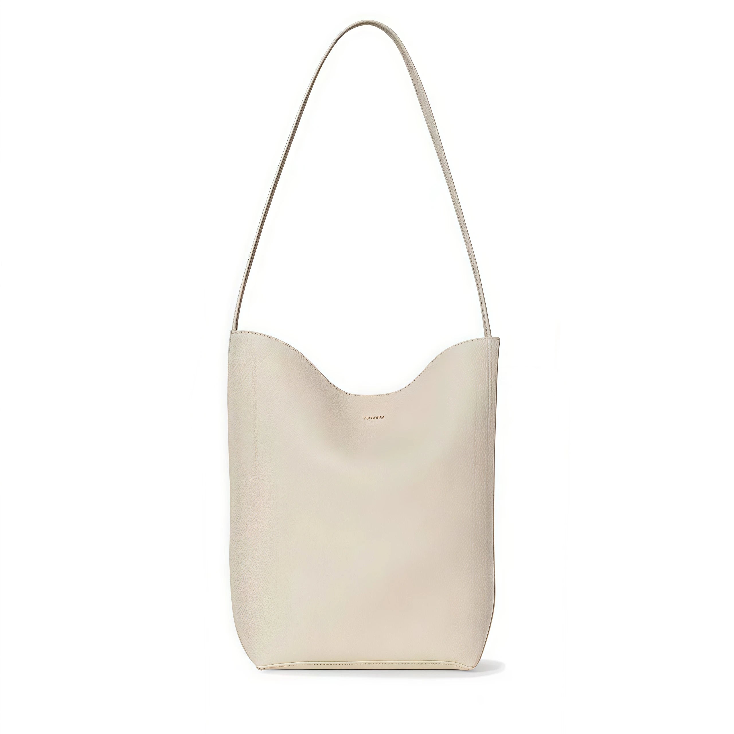 Bolsa Feminina Bucket em Couro – Bolsa Tote Estruturada Macia com Alça de Mão e Ombro, Estilo Minimalista de Luxo (Caramelo)